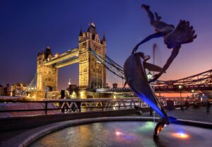 london, landmark, tower bridge, architecture, england, nature, river thames, sunset, dusk, city, evening, lights, twilight, united kingdom, europe